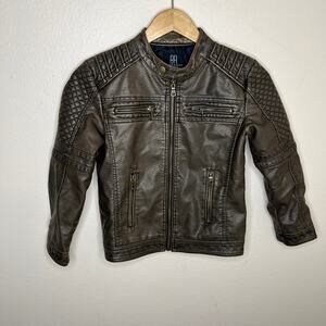Budermmy Faux Leather Brown Jacket 9-10